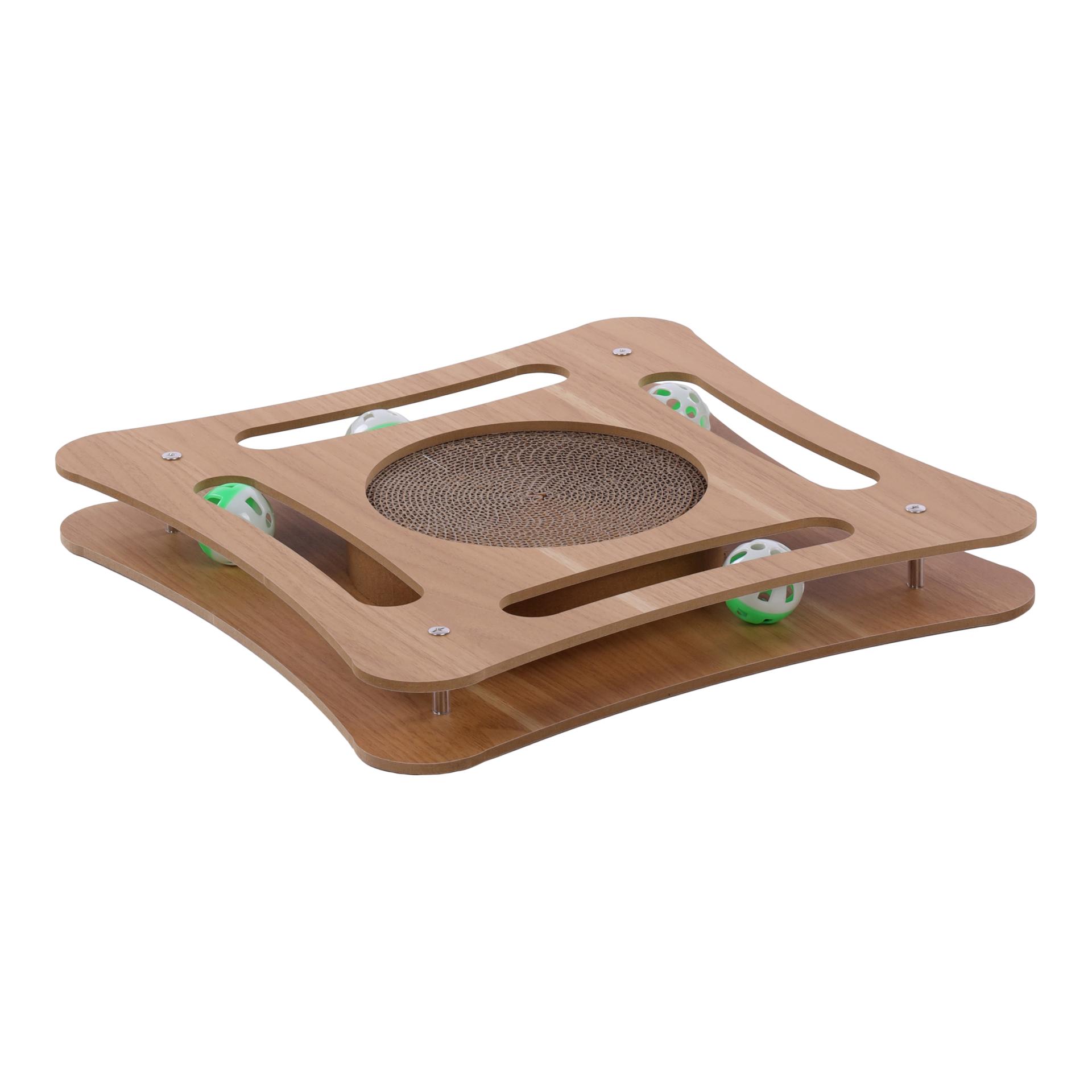 FLAMINGO Kratzspielzeug Densi Quadrat mit ball