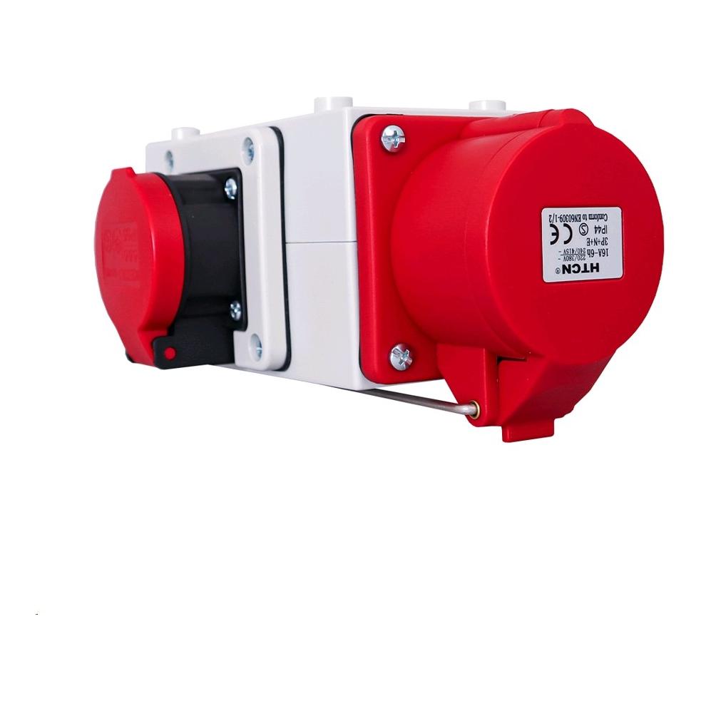 Ekström Kreuzsteckverteiler – CEE 16 A + 2× T25, 400 V, IP44