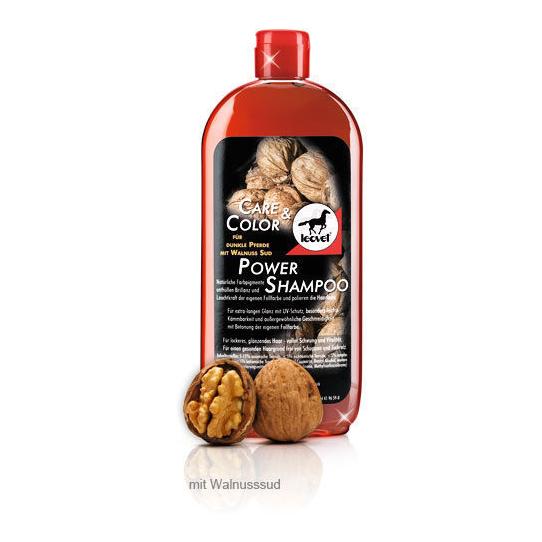 leovet Pflegeprodukt Power Shampoo Walnuss Braun