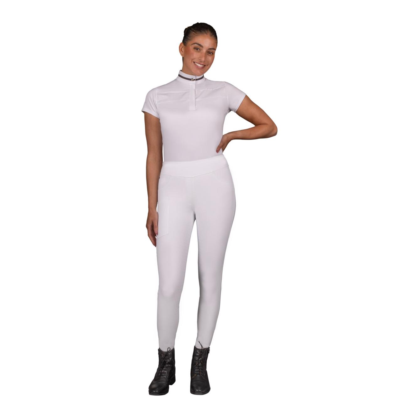QHP Reitleggings Kae Halbbesatz