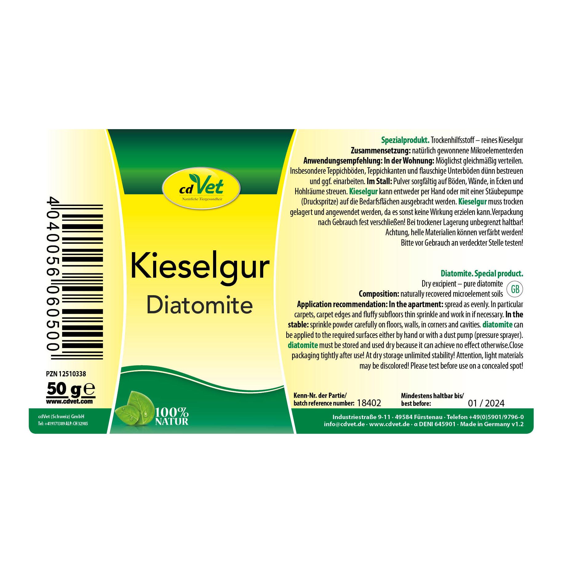 cdVet Kieselgur