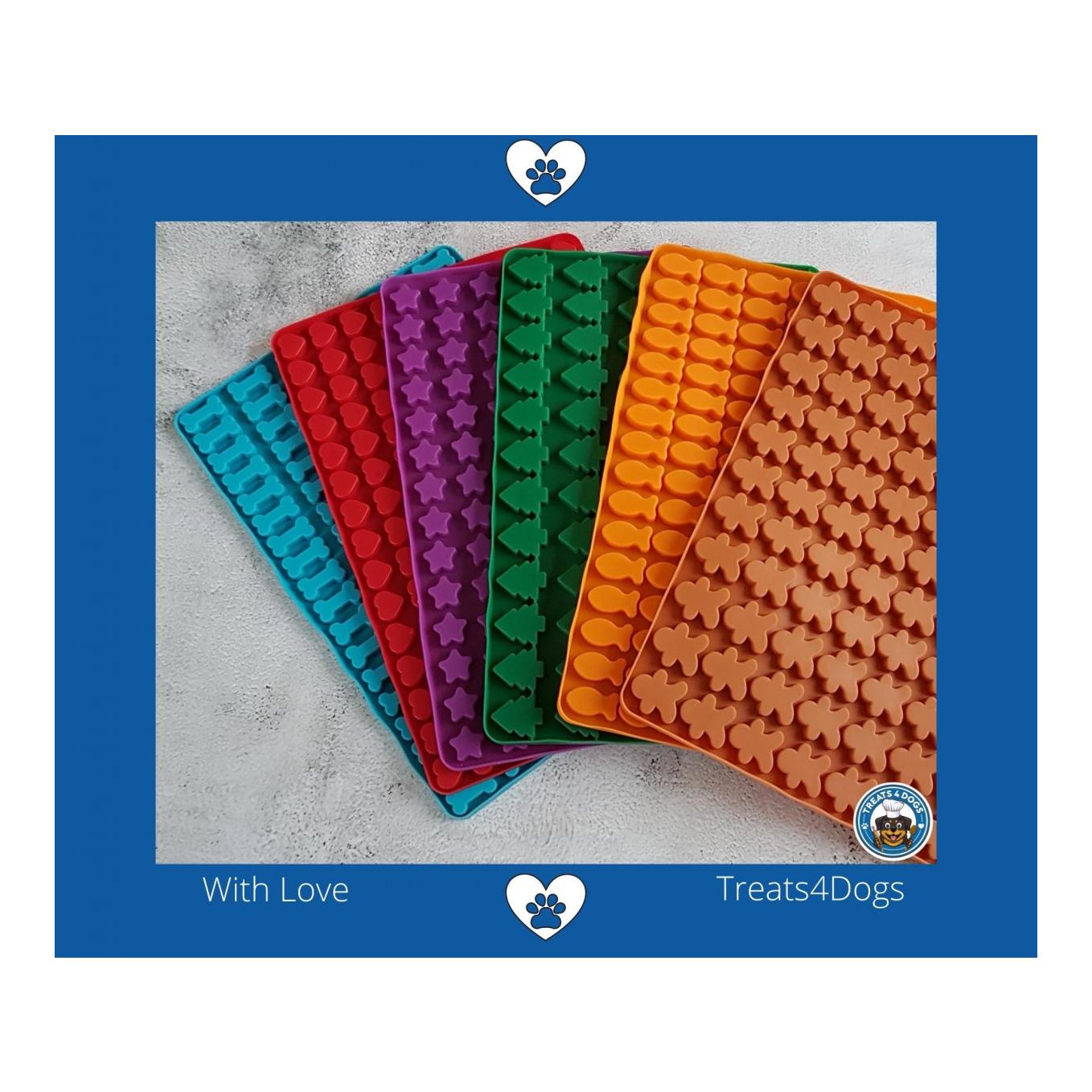 all4dogs Tapis de cuisson moyen TREATS4DOGS étoiles deux pièces