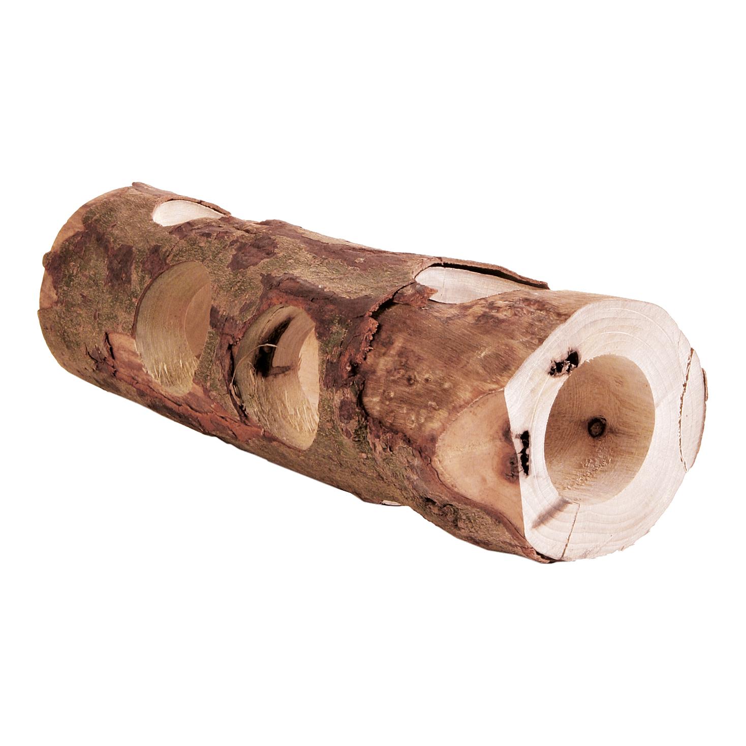 Josty Tunnels tubulaires en bois naturel pour petits animaux