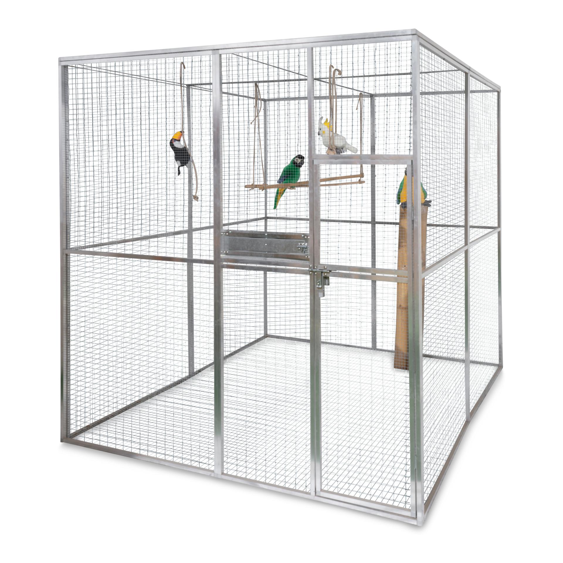 Hauptner Vogelvoliere aus Aluminium Verzinkt