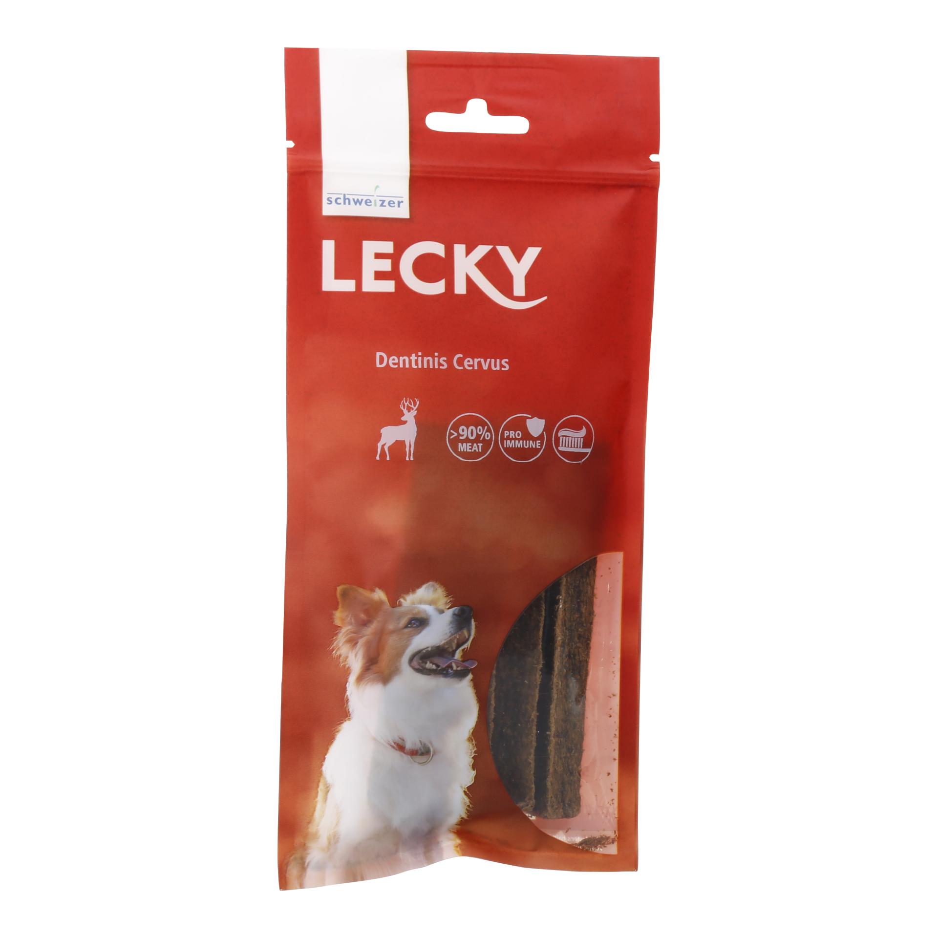 LECKY Dentinis Cervus Zahnpflege-Sticks mit Hirschfleisch Natur