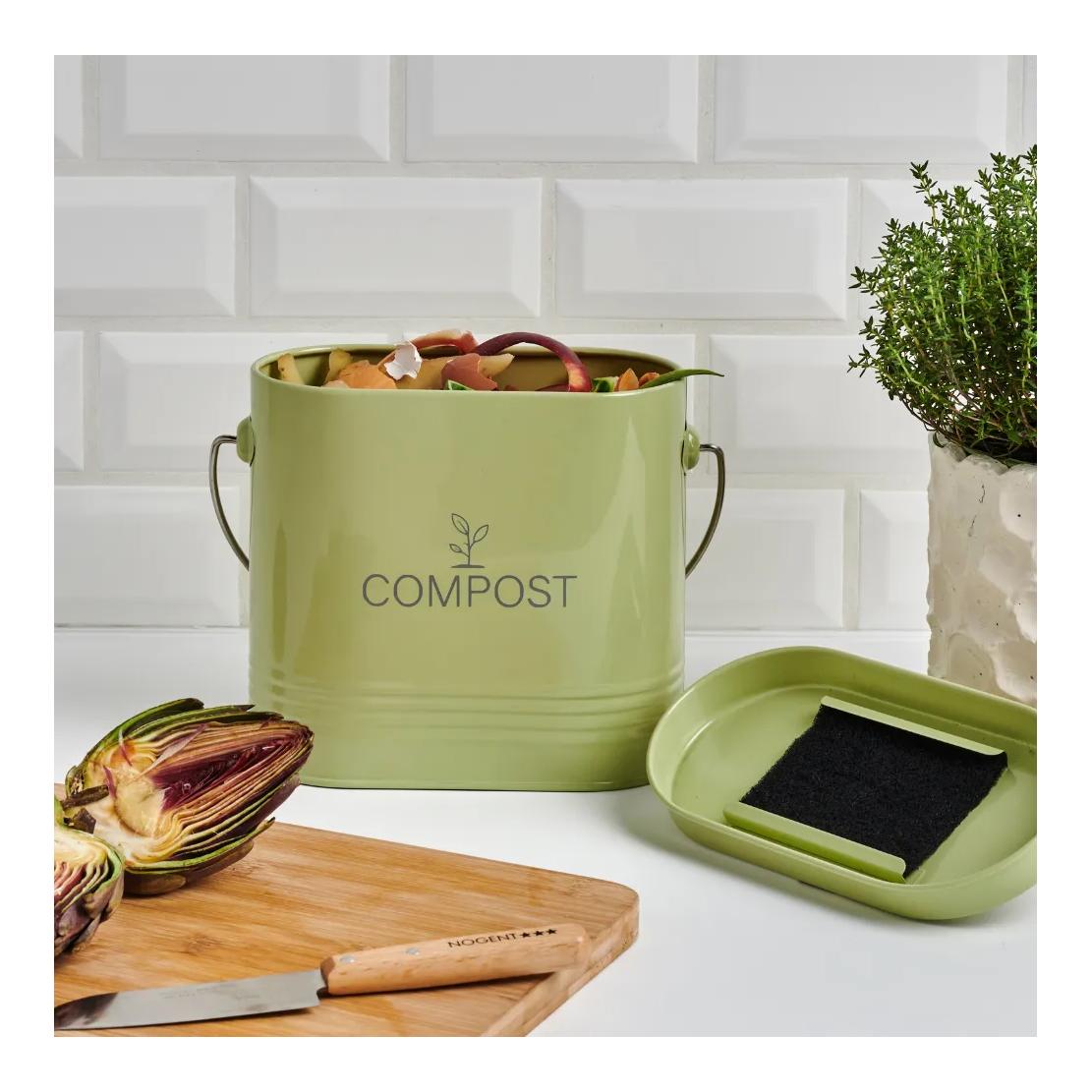 Guillouard Seau à compost ovale - avec filtre