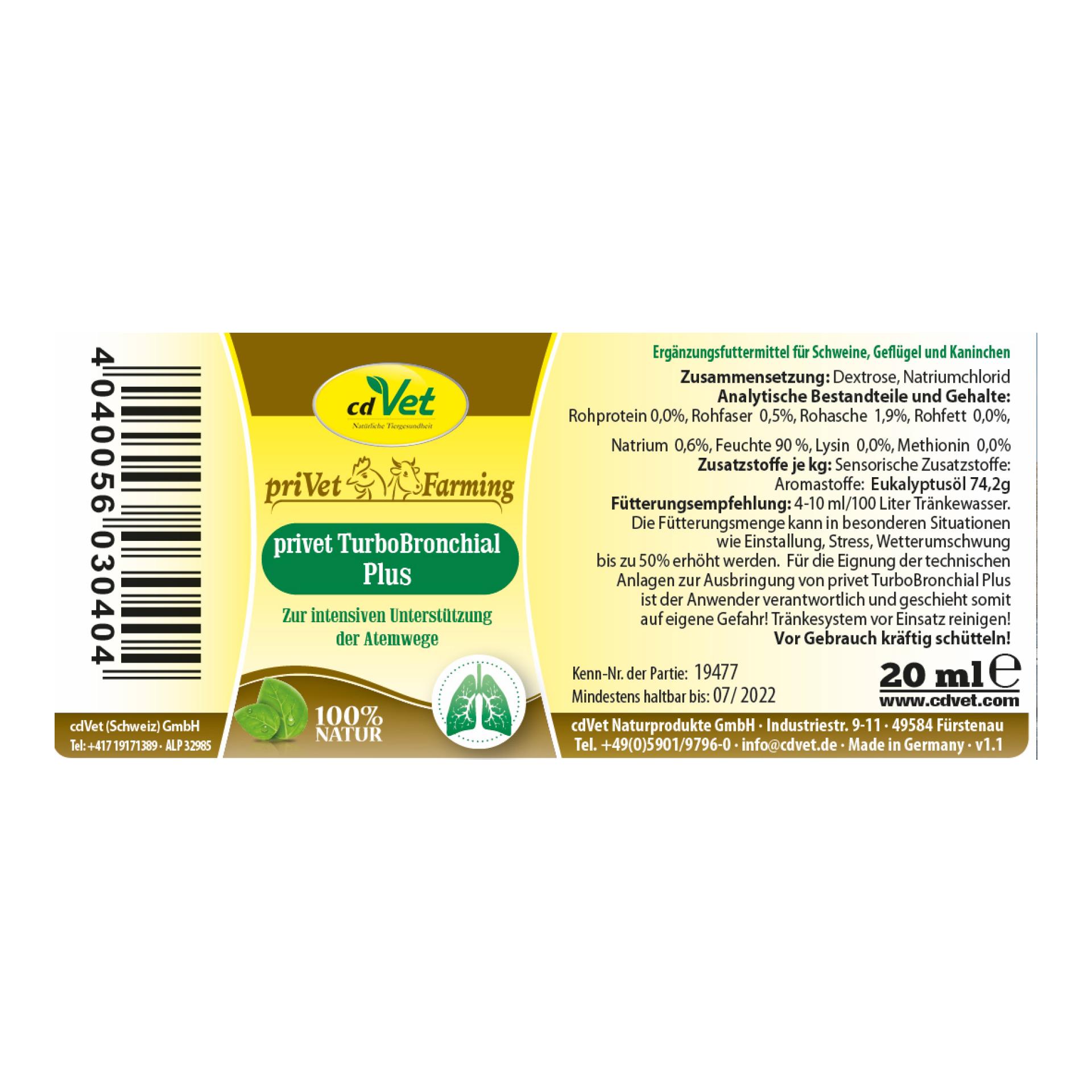 cdVet privet TurboBronchial Plus