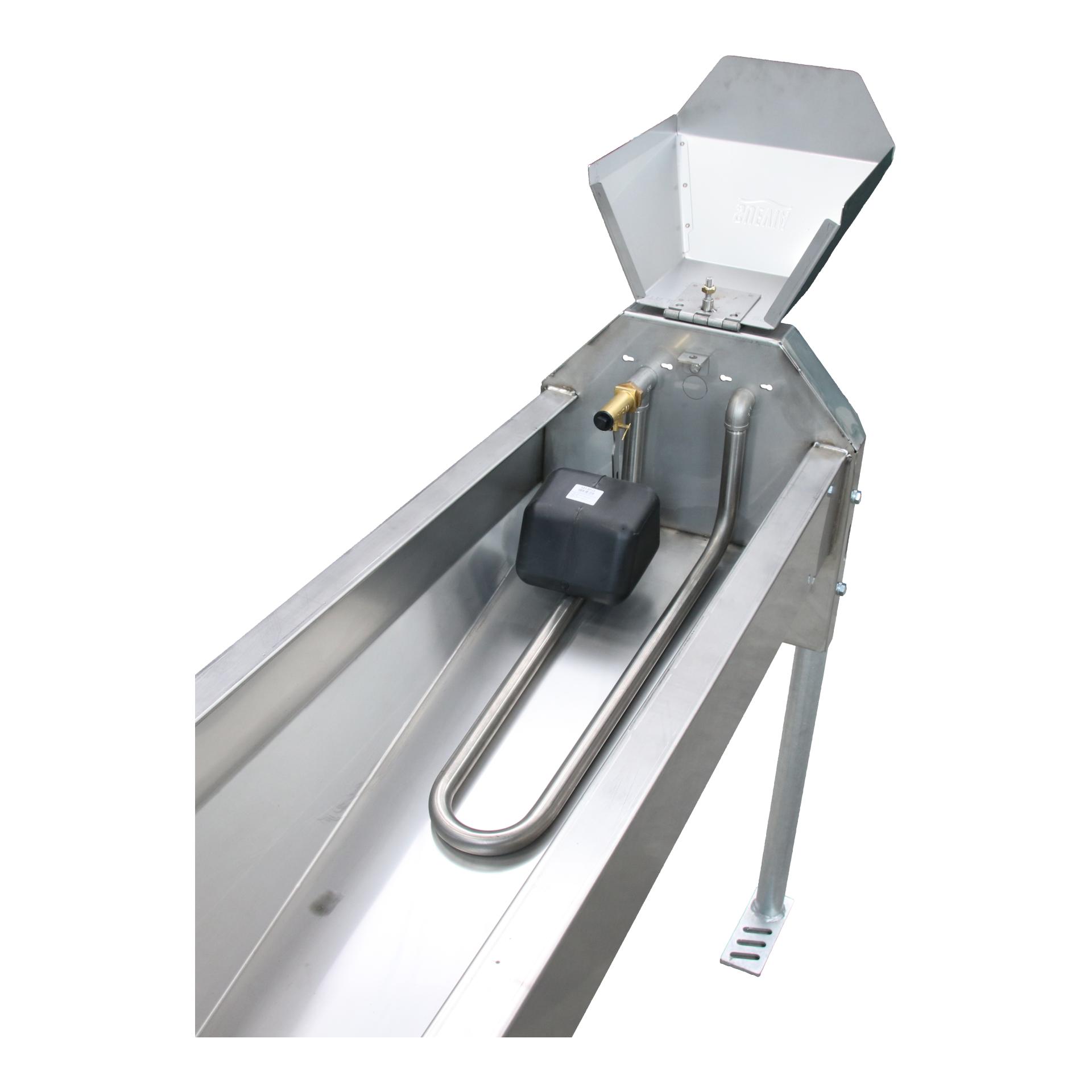 Suevia Durchlaufrohr ¾" für Schnellablauf-Trog Grau