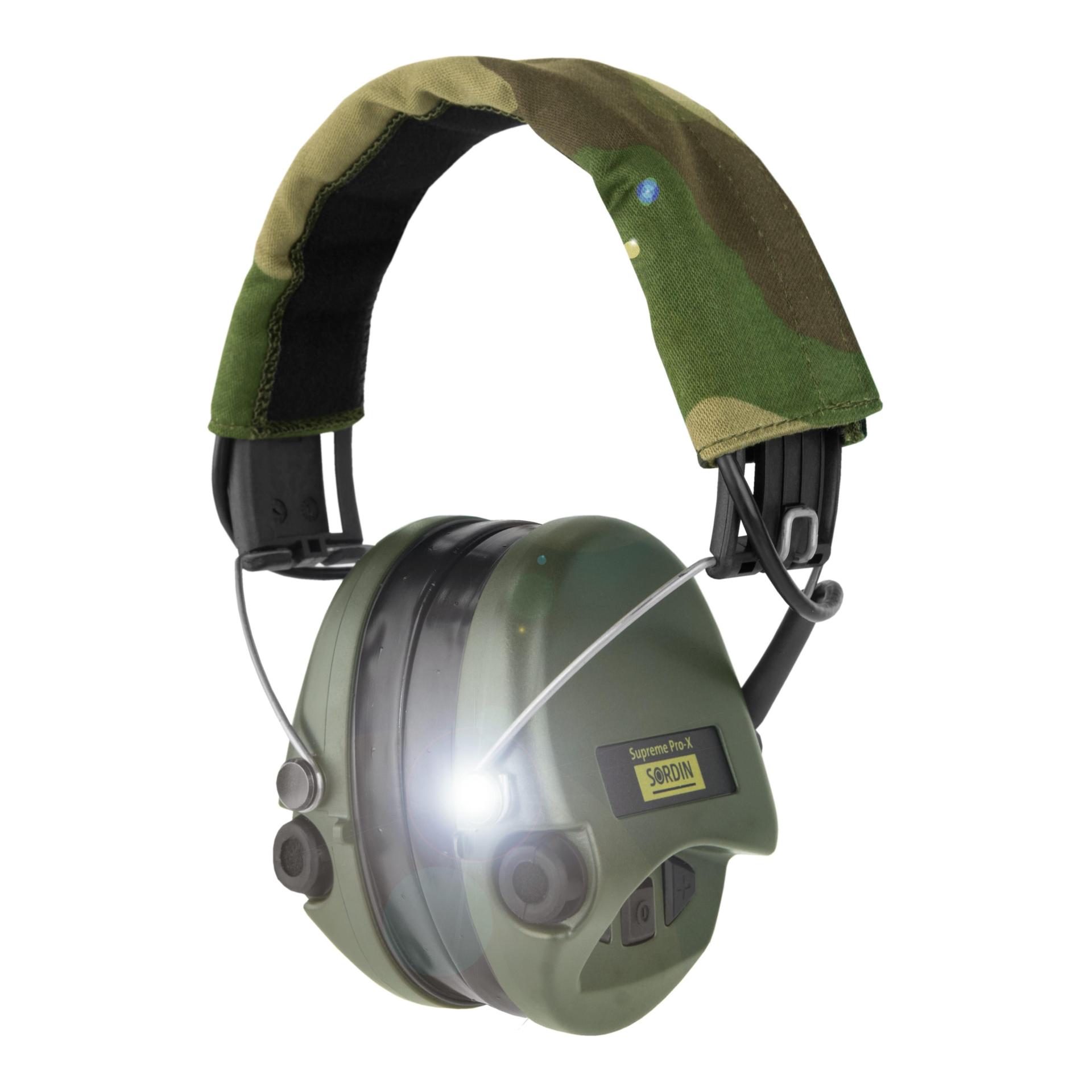 Supreme Pro X LED mit Camo-Band und Gelkissen - Grüne Cups