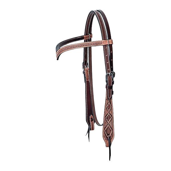 Western Imports Westernzaum Basket Tooled Braun