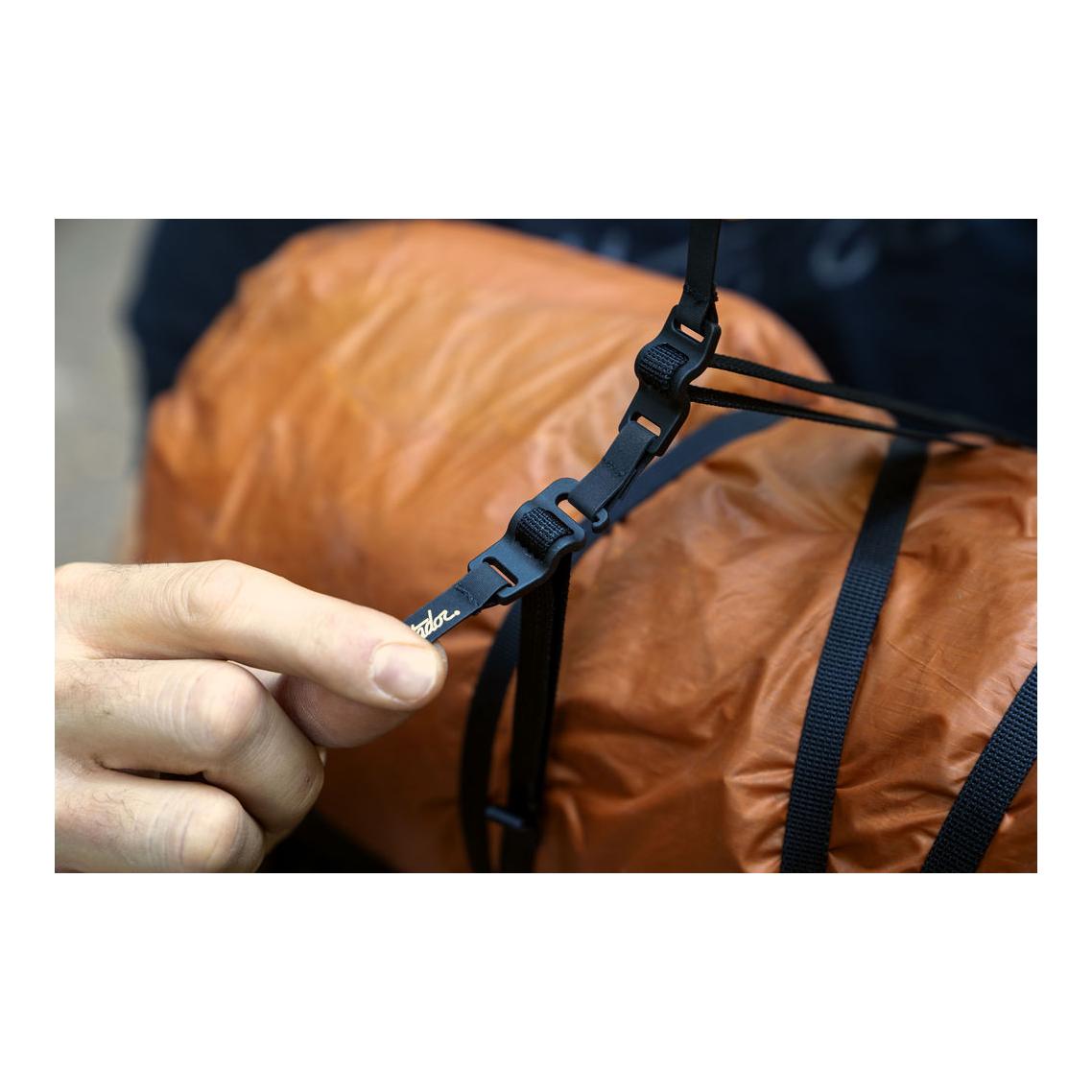 Better Tether Ausrüstungs-Straps 2er Pack - Schwarz