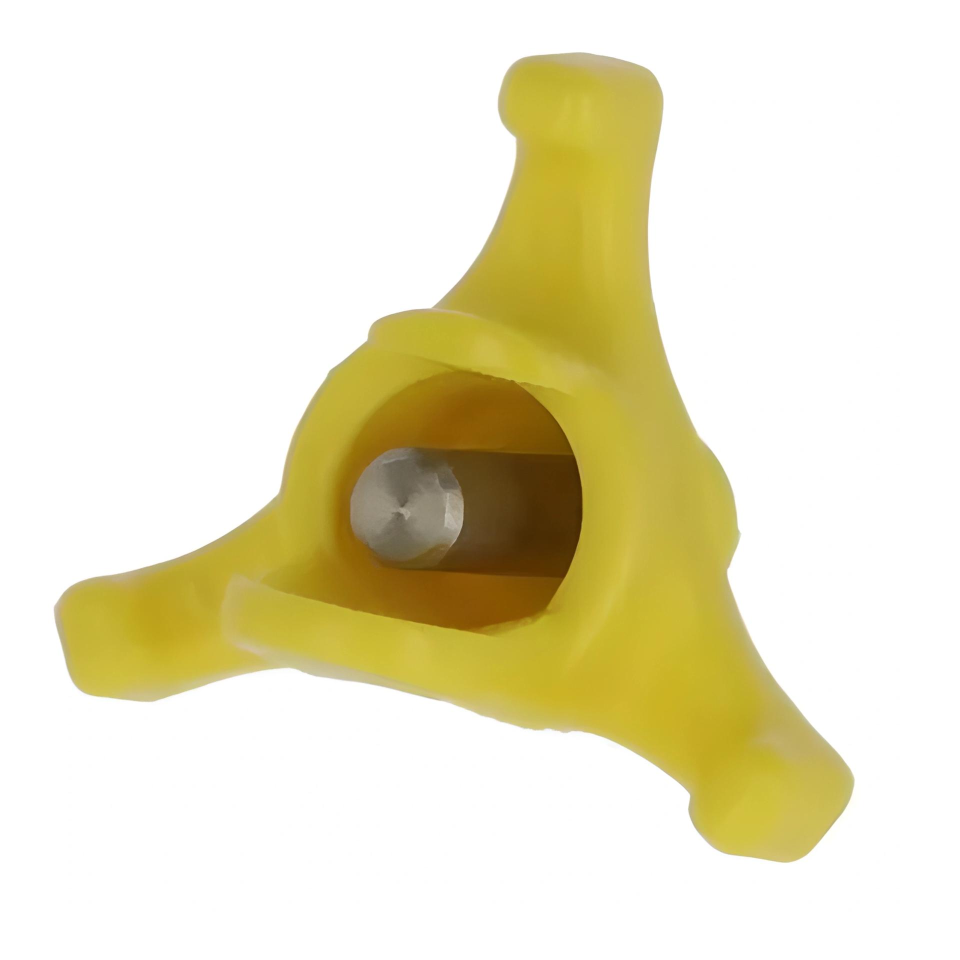 Kerbl Hobbyfarming Nippel aus Kunststoff, 33.5x30x34.25mm, 4 Stück Gelb