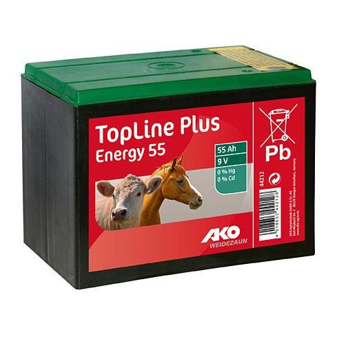 AKO TopLine Trockenbatterie 55 Ah Schwarz/Grün