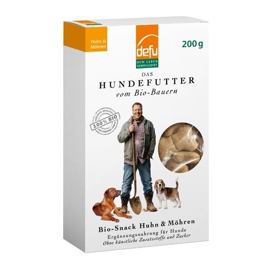 defu Bio Dog Snack Huhn Möhre Natur