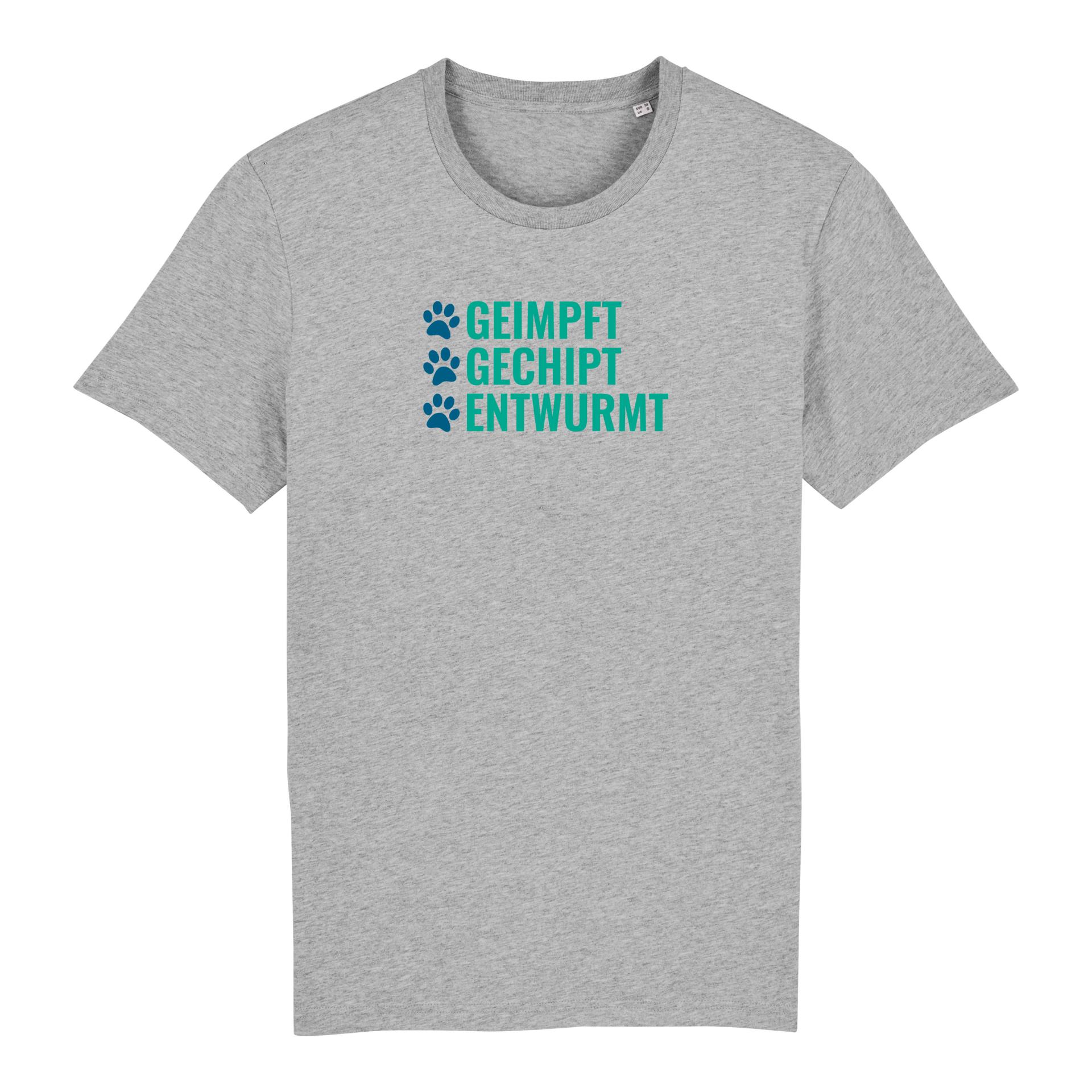 Bio T-Shirt Geimpft Gechipt Entwurmt