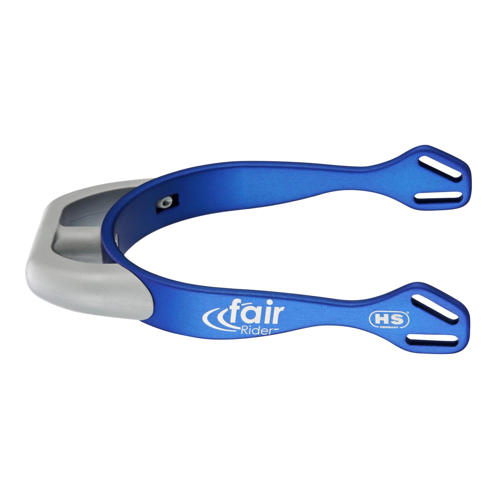 Sprenger fairRider Sporen flach - blau / Hals silber