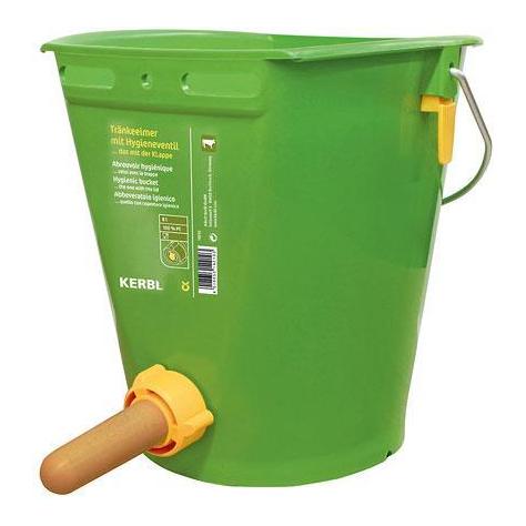 Kerbl Hygienetränkeeimer mit Ventil und Sauger Grün