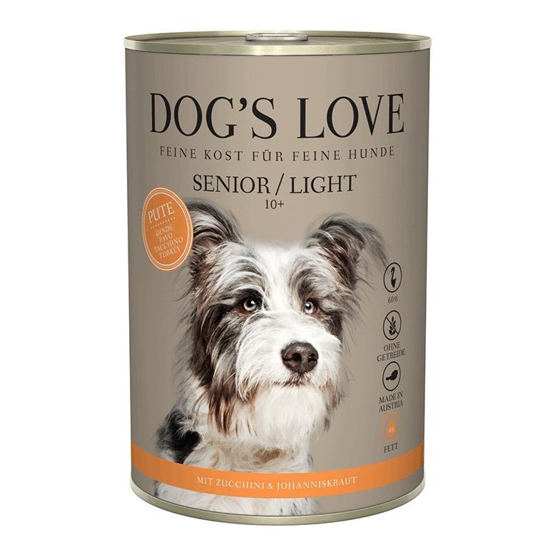 Dog's Love Nassfutter Menü Senior Pute mit Zucchini und Johanniskraut
