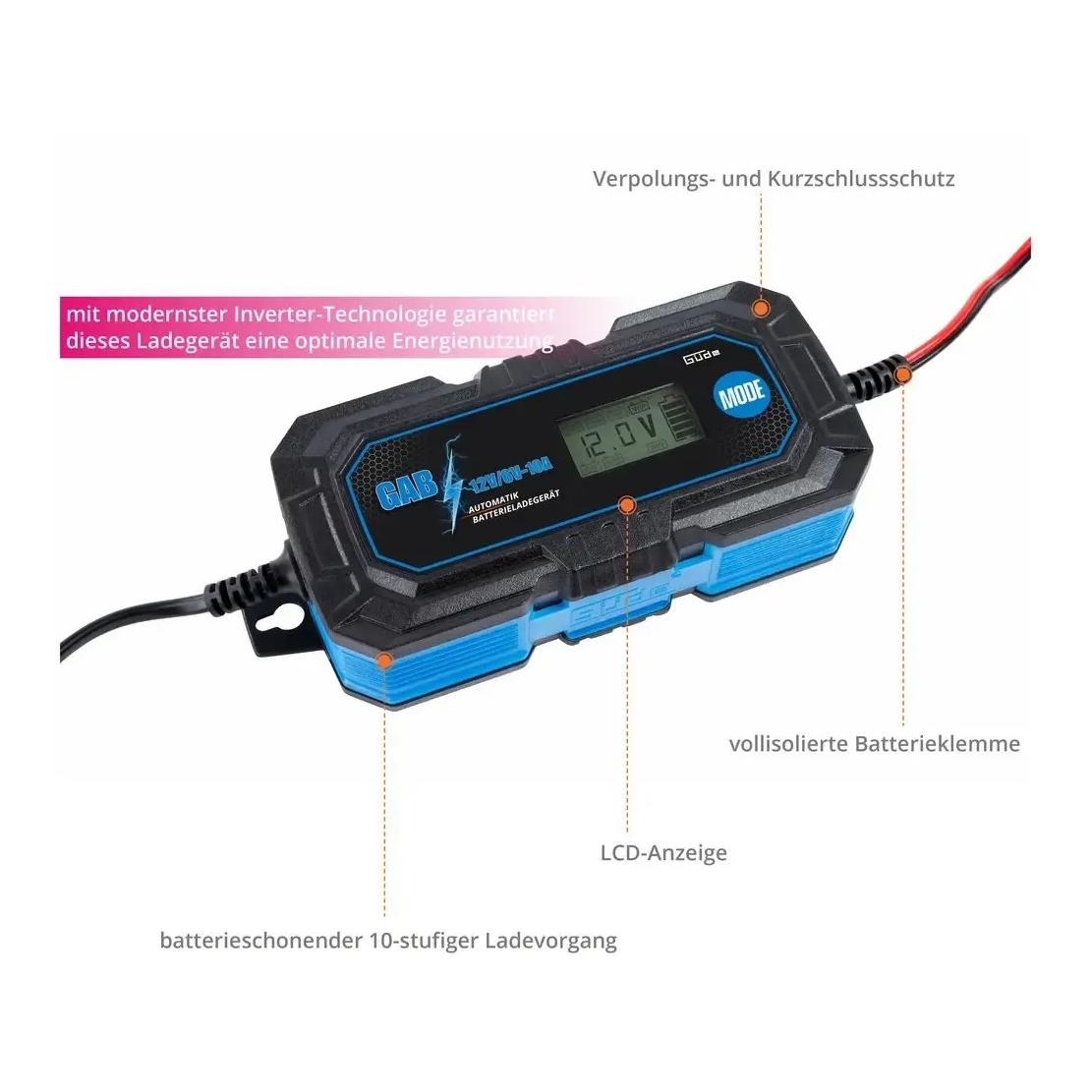 Güde Automatik Batterieladegerät GAB 12V/6V-10A