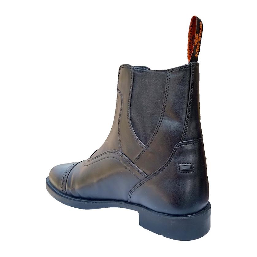 Marengo Reitstiefelette Frontzip Kunstleder
