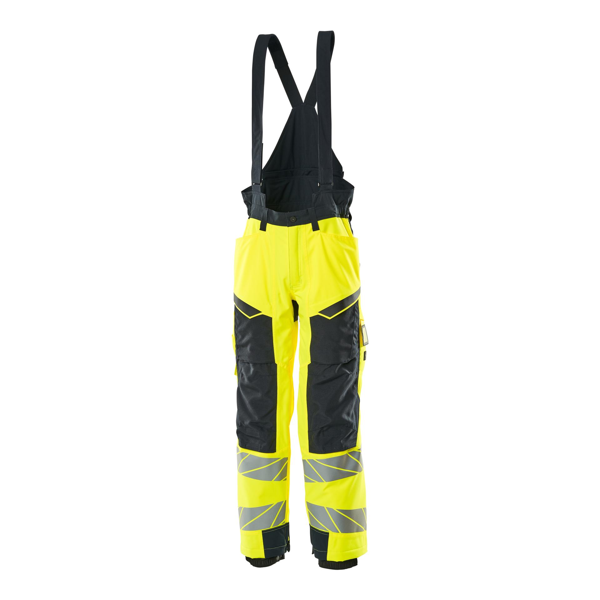schwarzblau / hi-vis gelb
