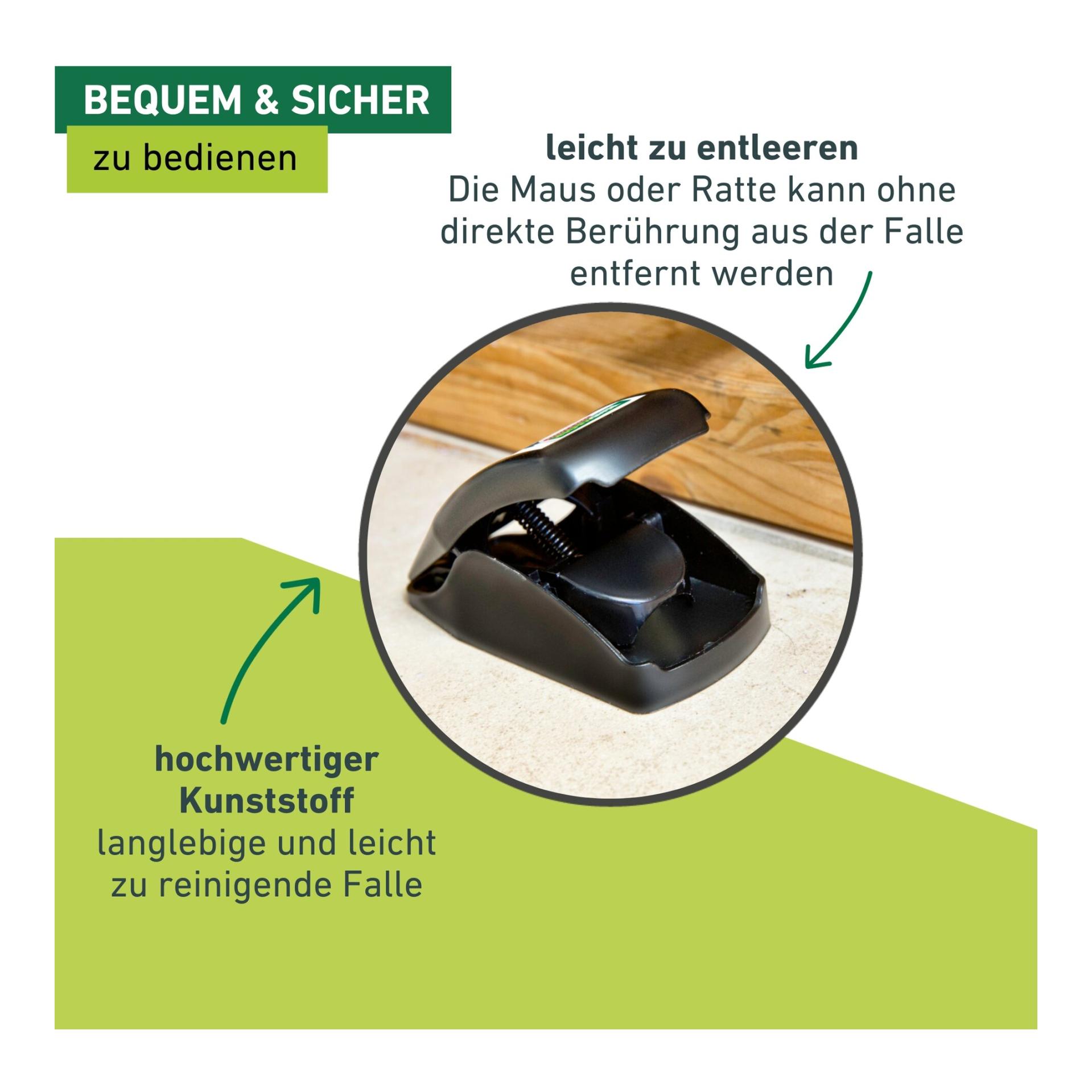 Windhager PIège à souris Snap - noir