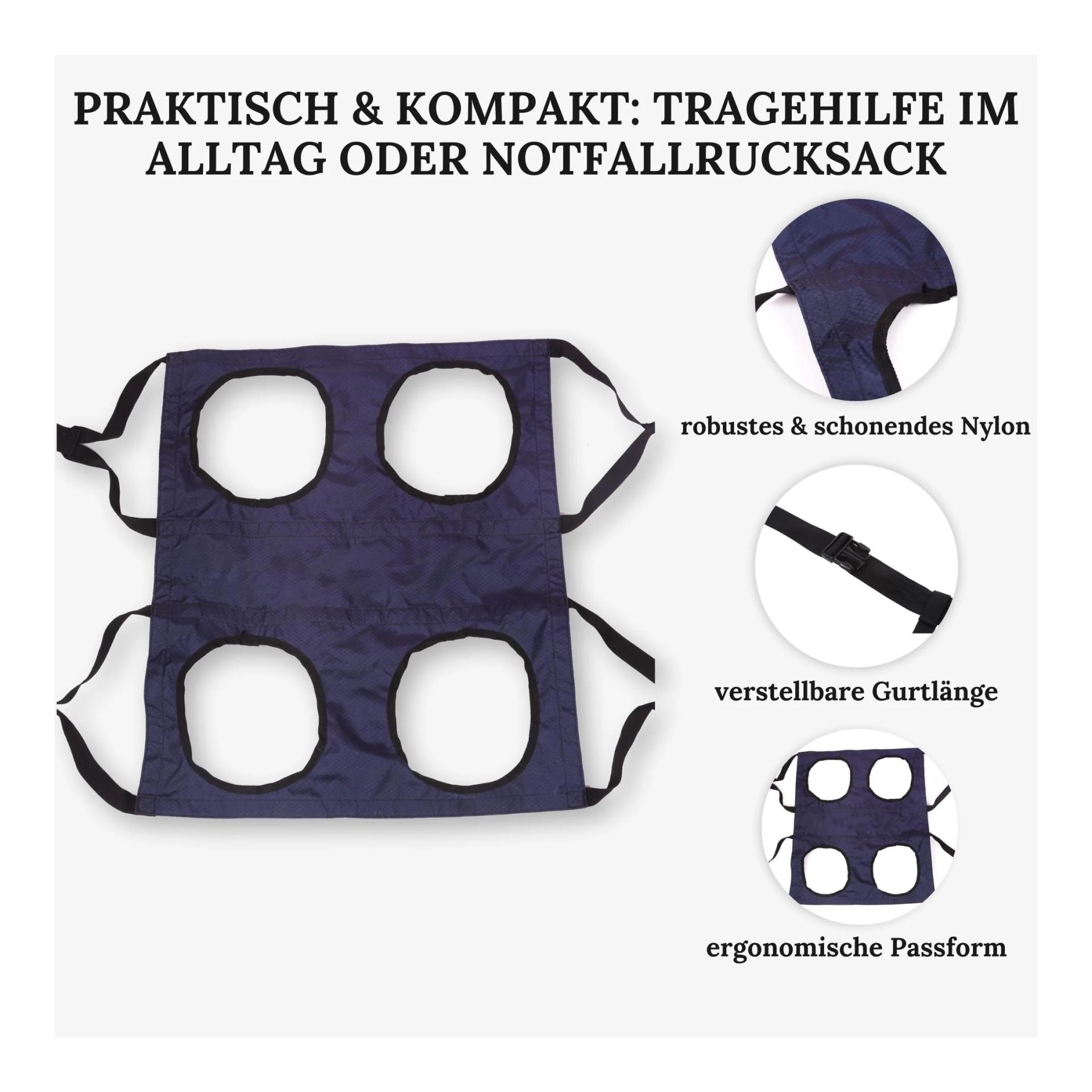 Wanderpfote Notfallrucksack & Tragehilfe für Hunde