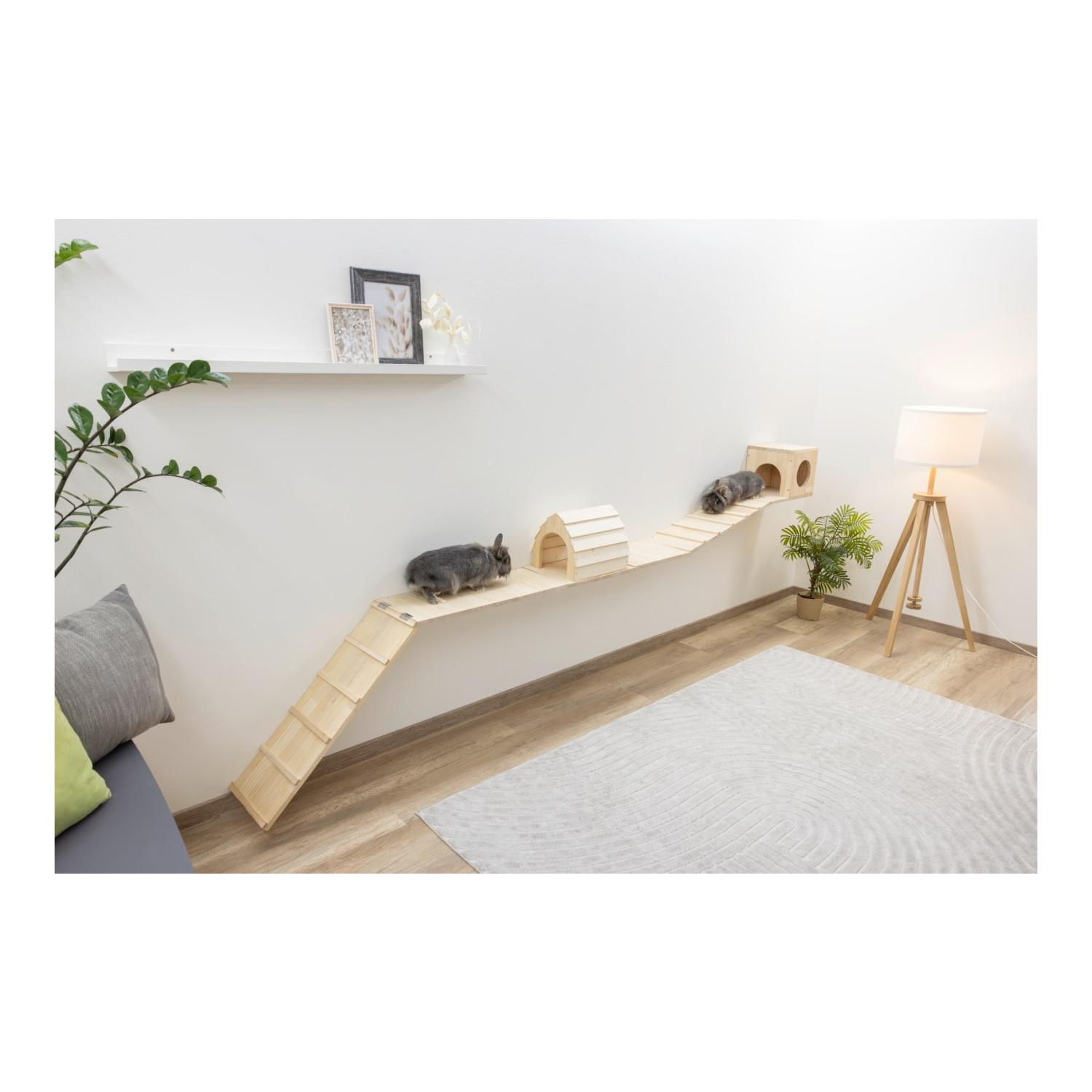Kerbl Pet Parcours mural Skywalk pour petits animaux, 6 pièces
