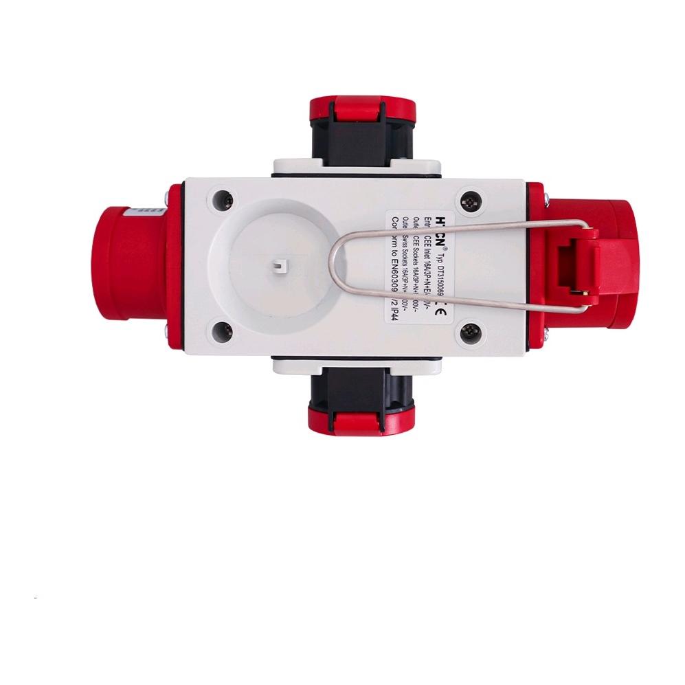 Ekström Kreuzsteckverteiler – CEE 16 A + 2× T25, 400 V, IP44