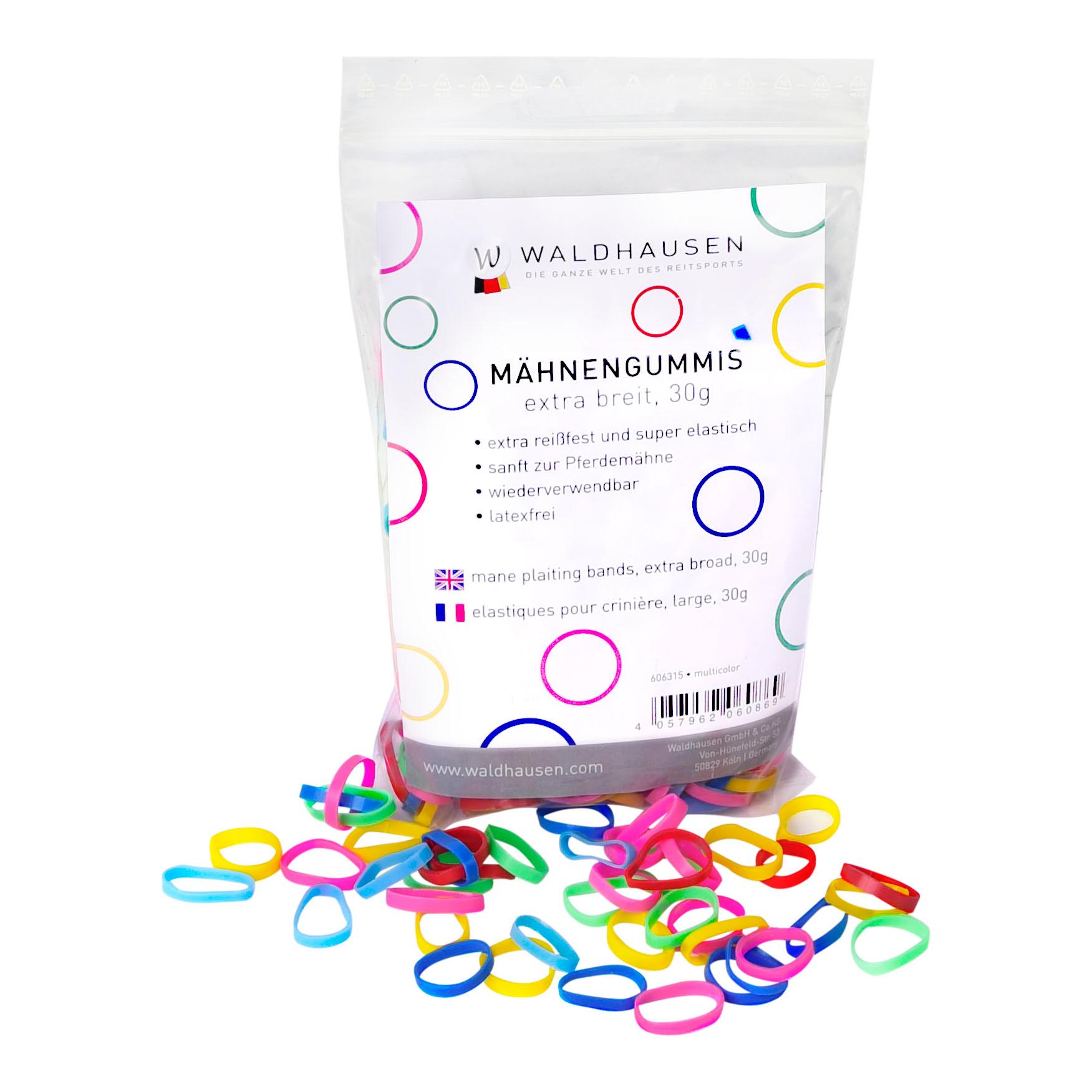 Waldhausen Mähnengummis extra breit - multicolor Rosa