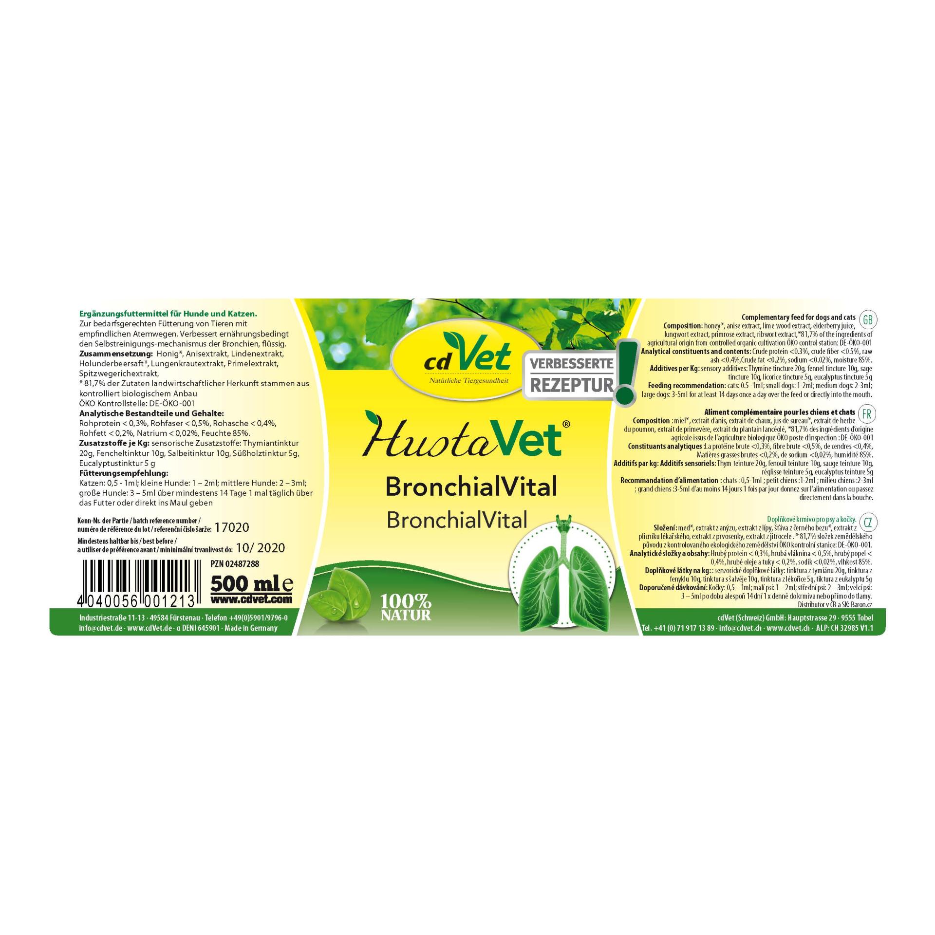 cdVet HustaVet BronchialVital