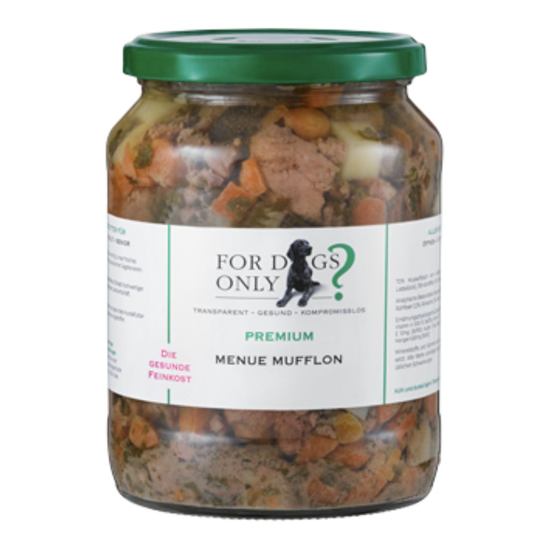 For Dogs Only? Premium Hundefutter Menue Mufflon