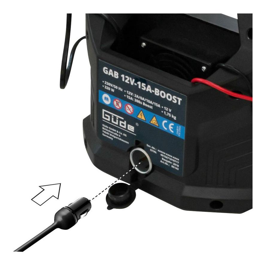 Güde Chargeur de batterie automatique GAB 12V-15A