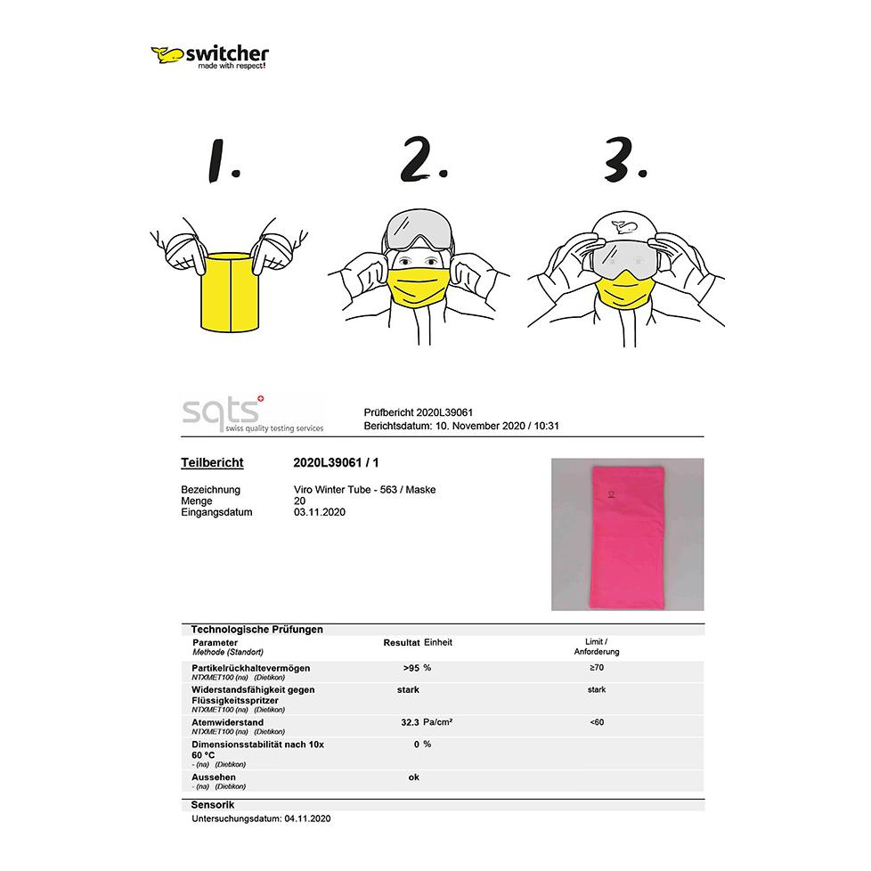 Switcher by Viroarmour HEIQ Viroblock® Halsschlauch Winter Tube