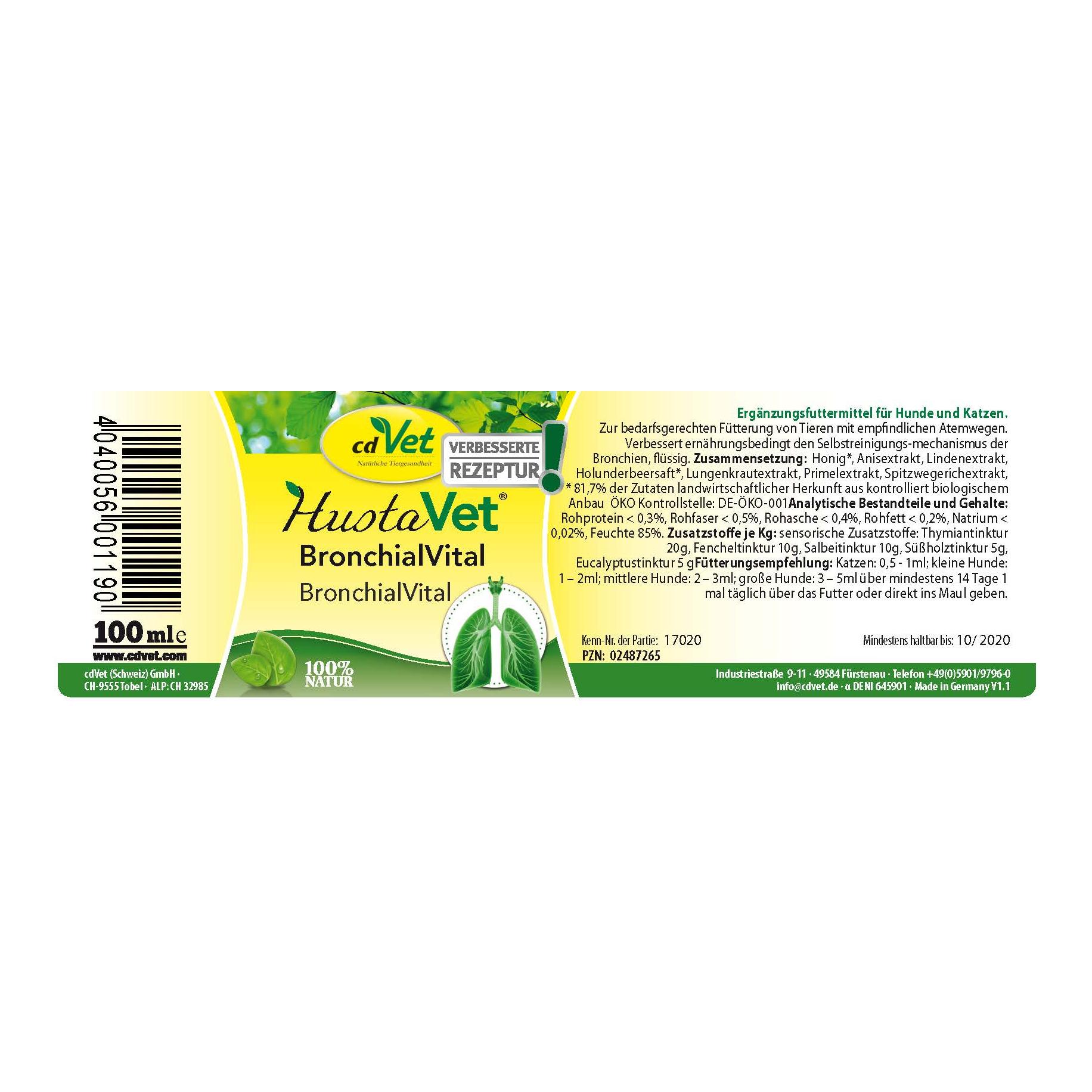 cdVet HustaVet BronchialVital
