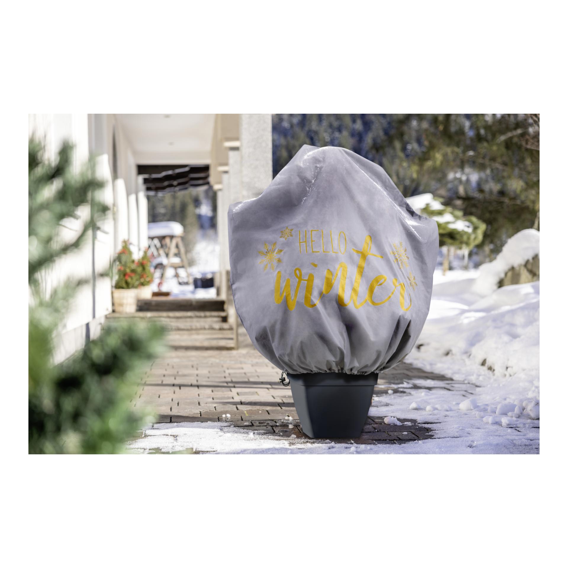 Windhager Winter-Deko-Vlieshaube PROTECT Hello Winter