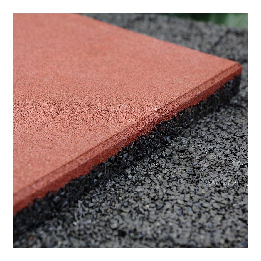 Mainer Stallmatte | Stärke: 3 cm | 50 x 50 cm | 4 Stück = 1 qm - rot