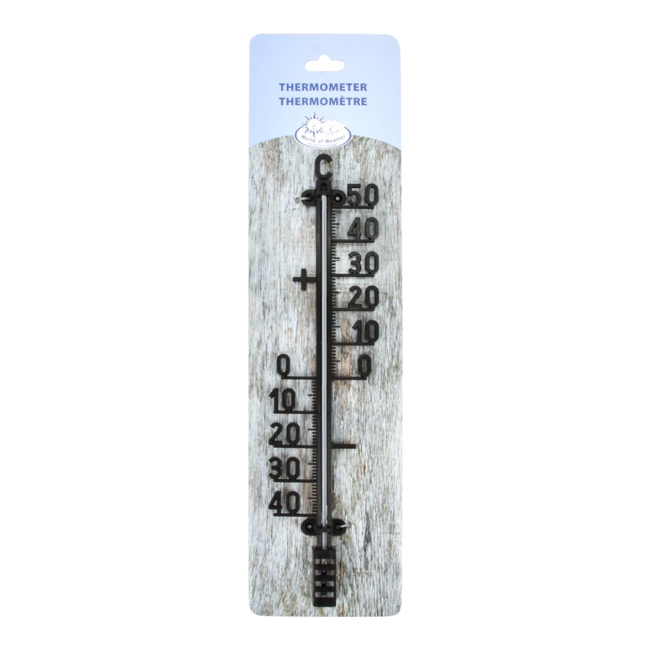 Esschert Thermometer mit Zahlen - schwarz