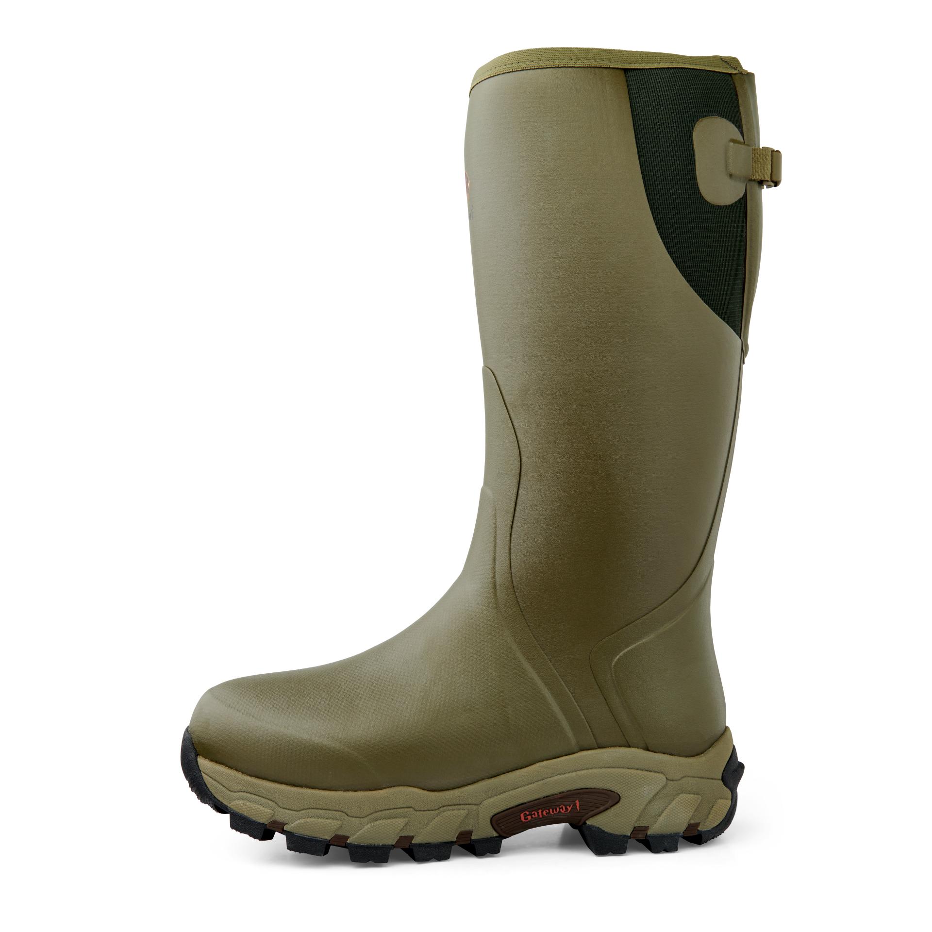 Gateway1 Bottes en caoutchouc Pro Shooter 18" 7 mm avec fermeture éclair latérale