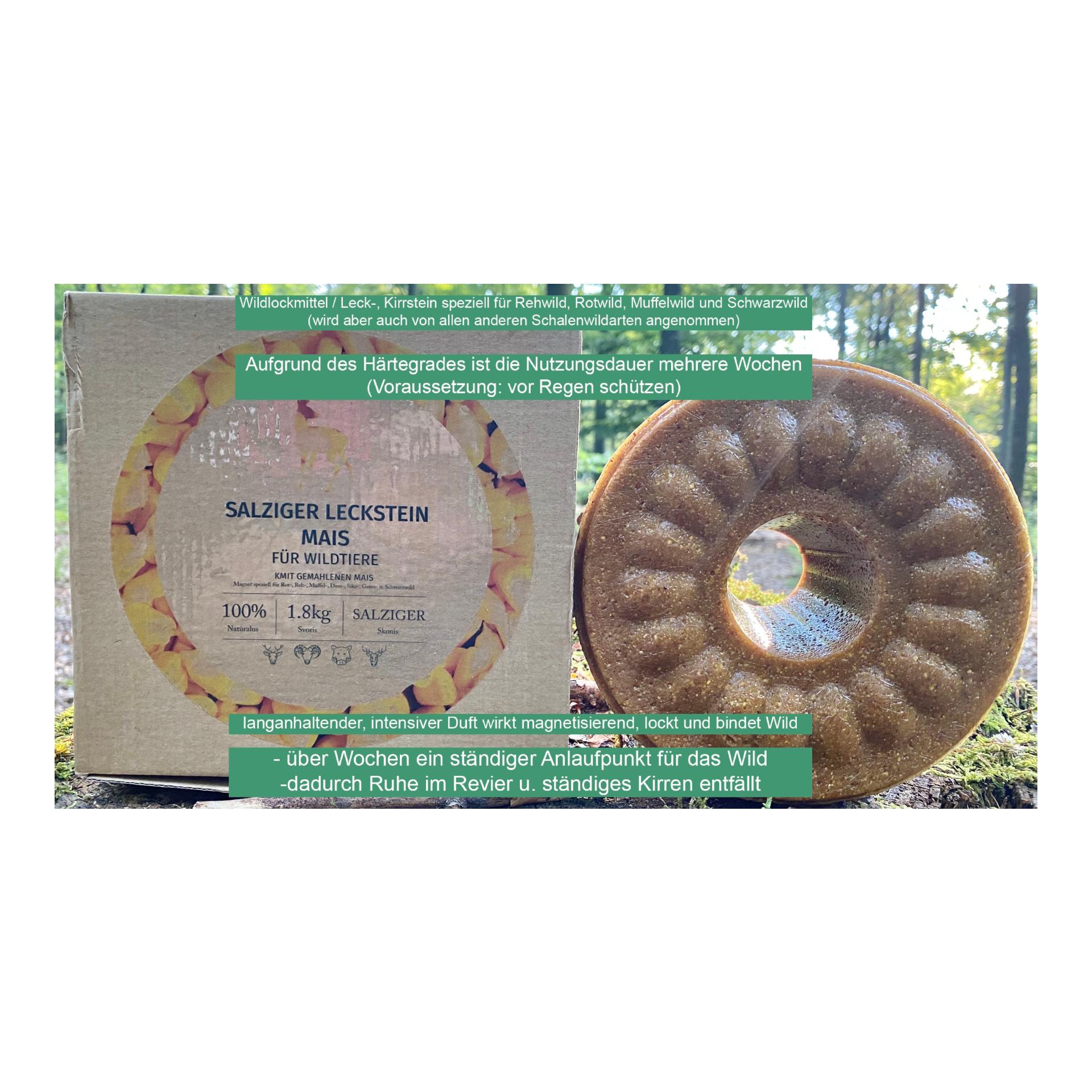 Wildlutscher Leckstein salziger Mais