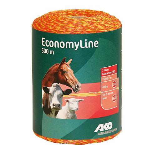 AKO Weidezaunlitze EconomyLine Gelb/Orange