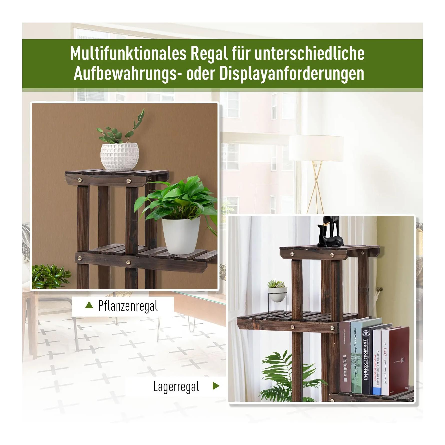 Mainer Blumentreppe 6 Regale / 4 Rollen