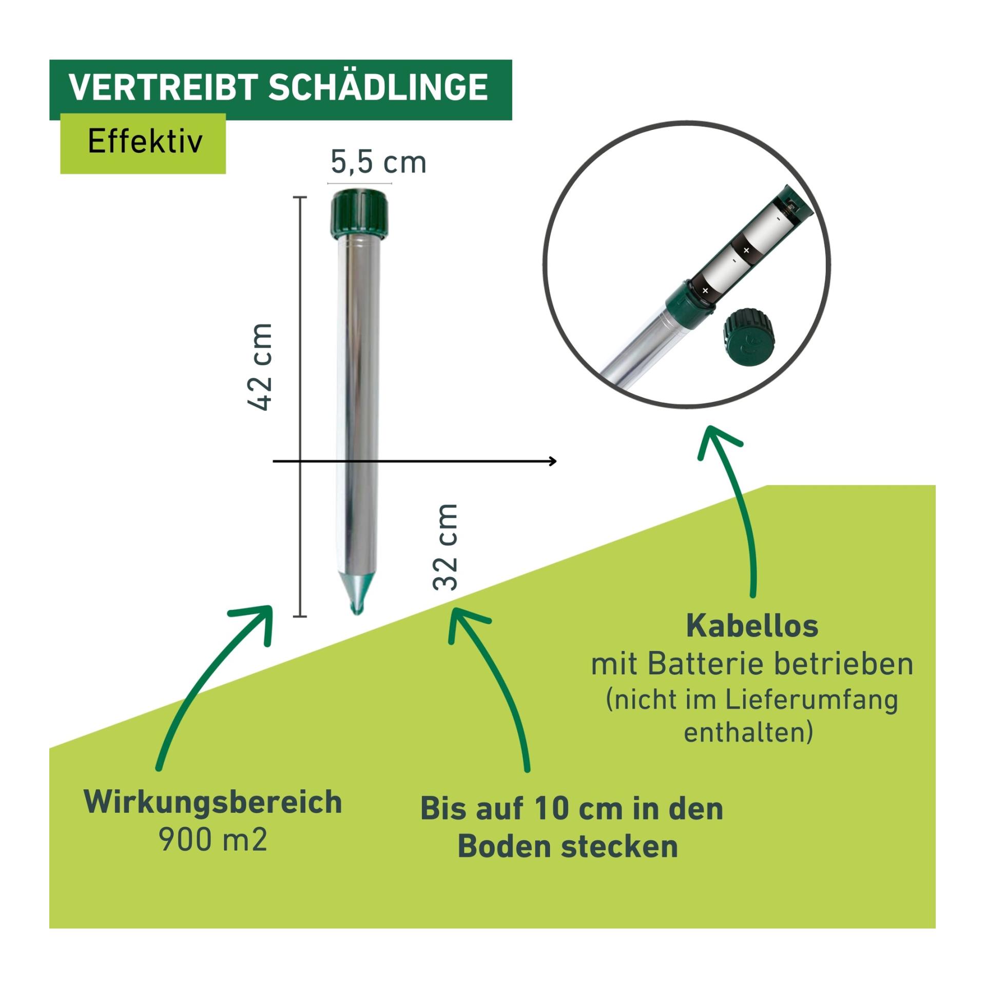 Windhager Répulsif pour campagnols et taupes Premium