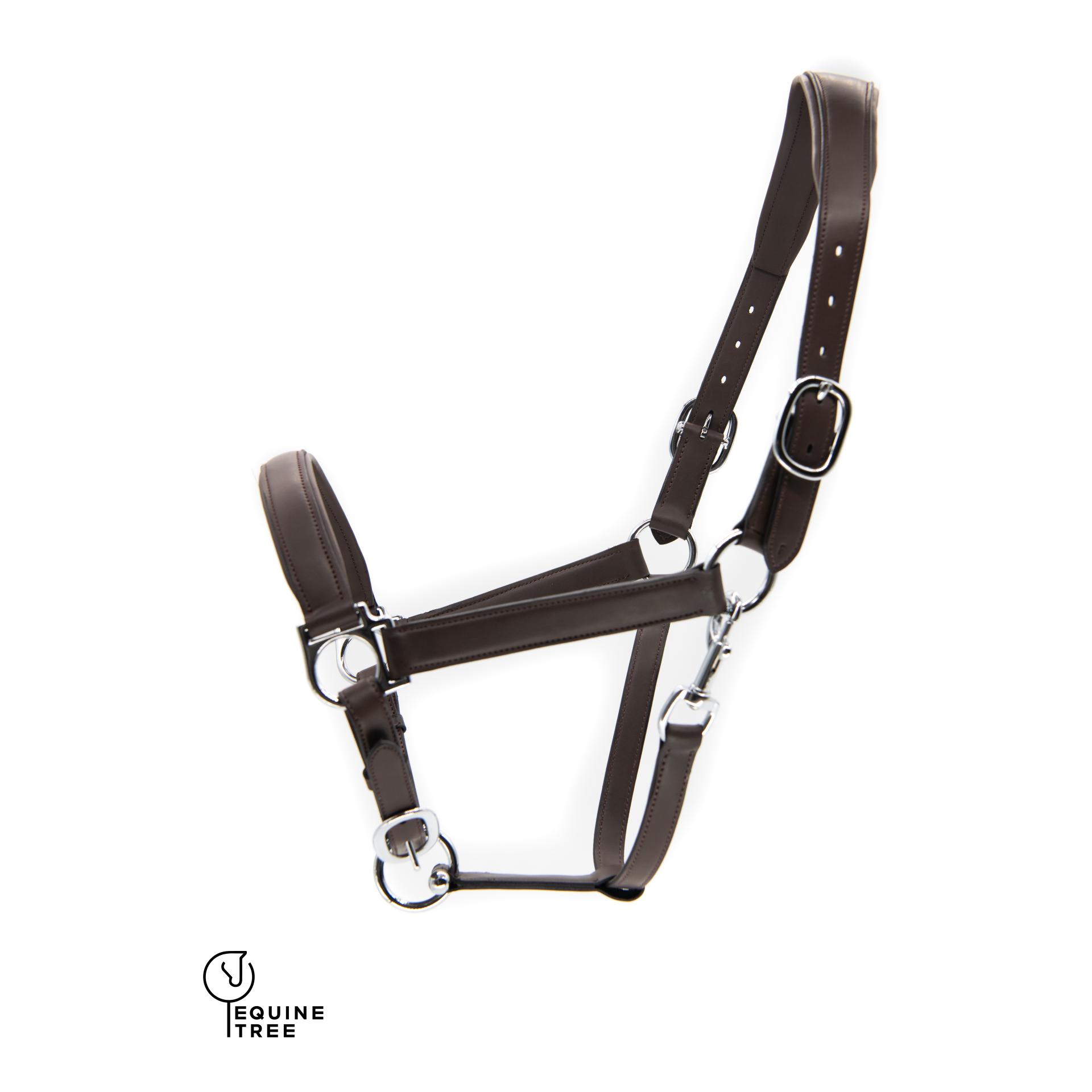 EquineTree Halfter Mela Anatomical - braun/silber