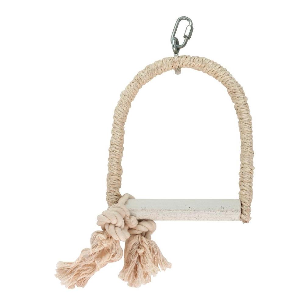 Kerbl Pet Sisalschaukel mit Kalksitzstange Beige