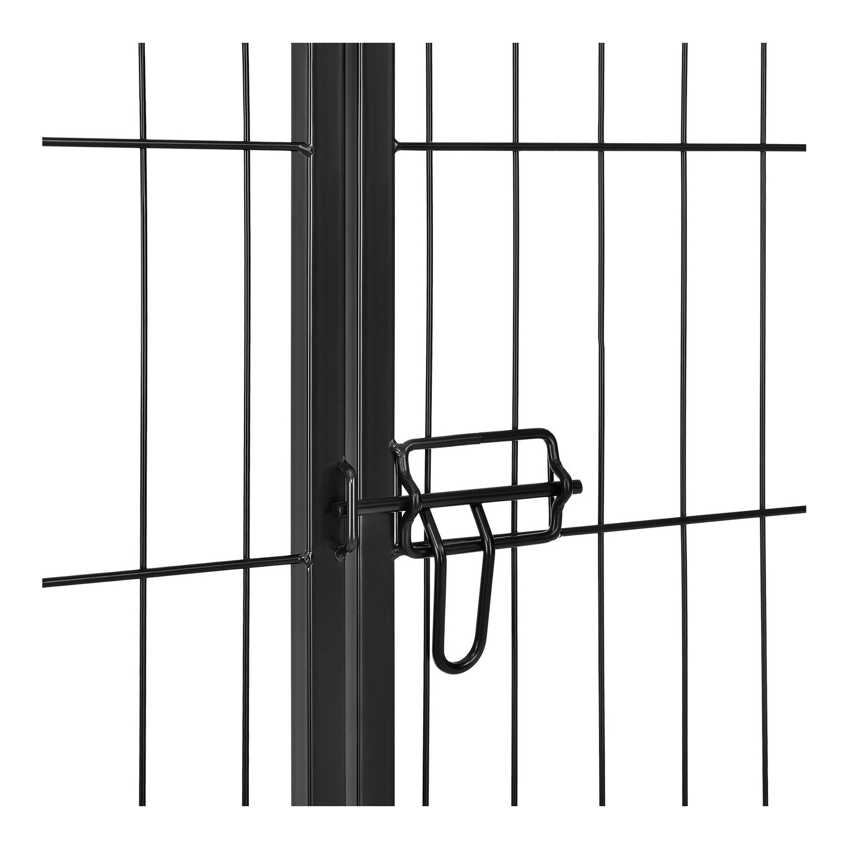 Hauptner Welpenauslauf aus Metall 80 cm mit doppelt verriegelbarer Tür - 8-teilig