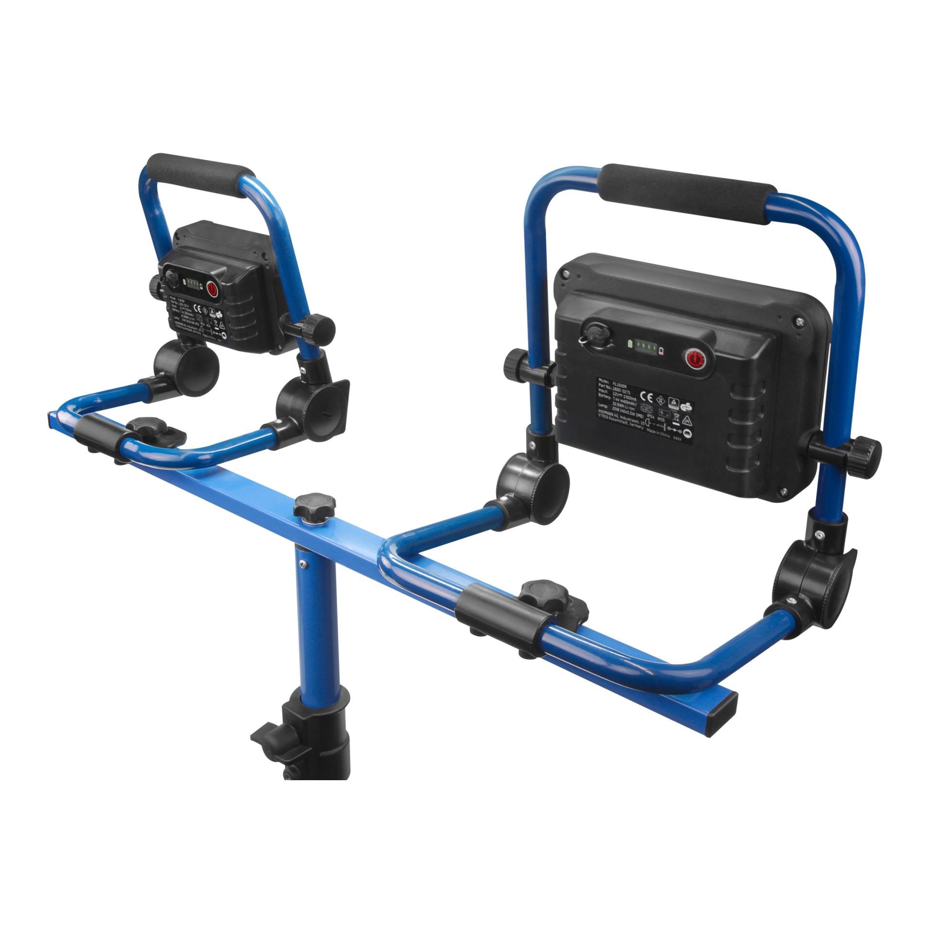 Ansmann Universal-Stativ für 1-2 Arbeitsstrahler - blau
