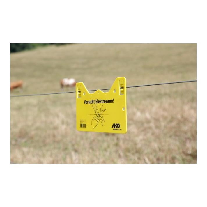AKO Warnschild – Vorsicht Elektrozaun!