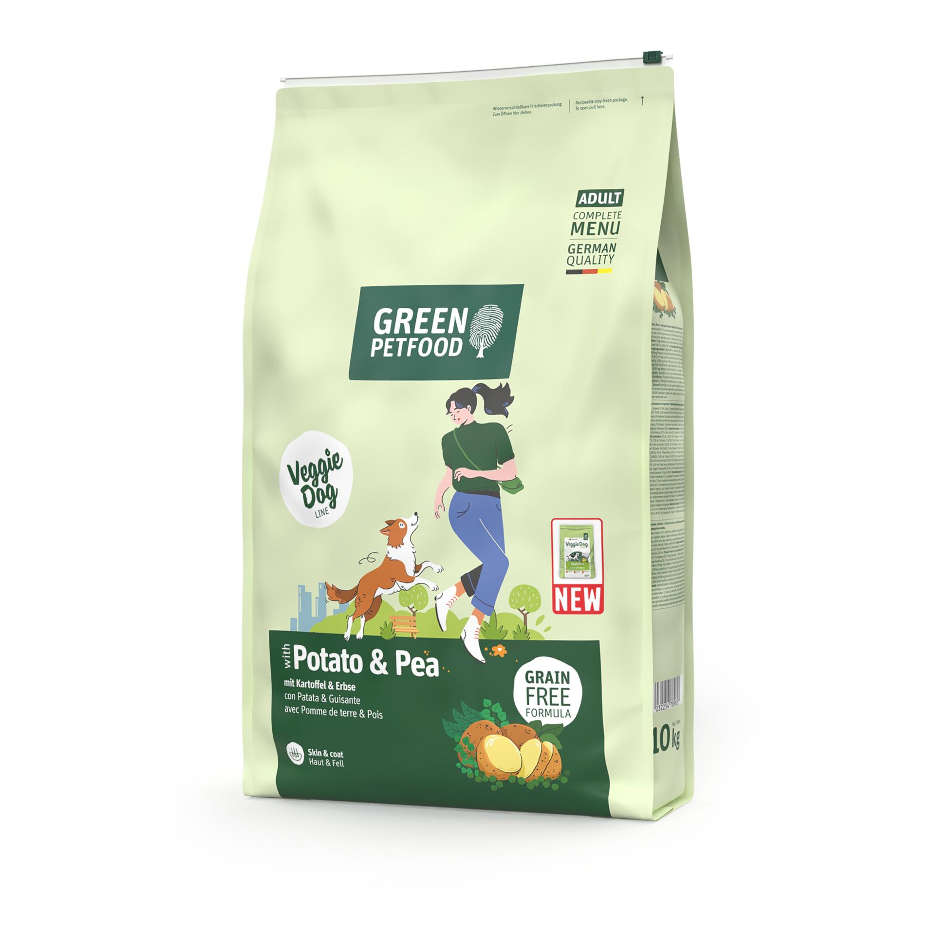 Green Petfood Veggie Dog GPF Dog Potato & Pea