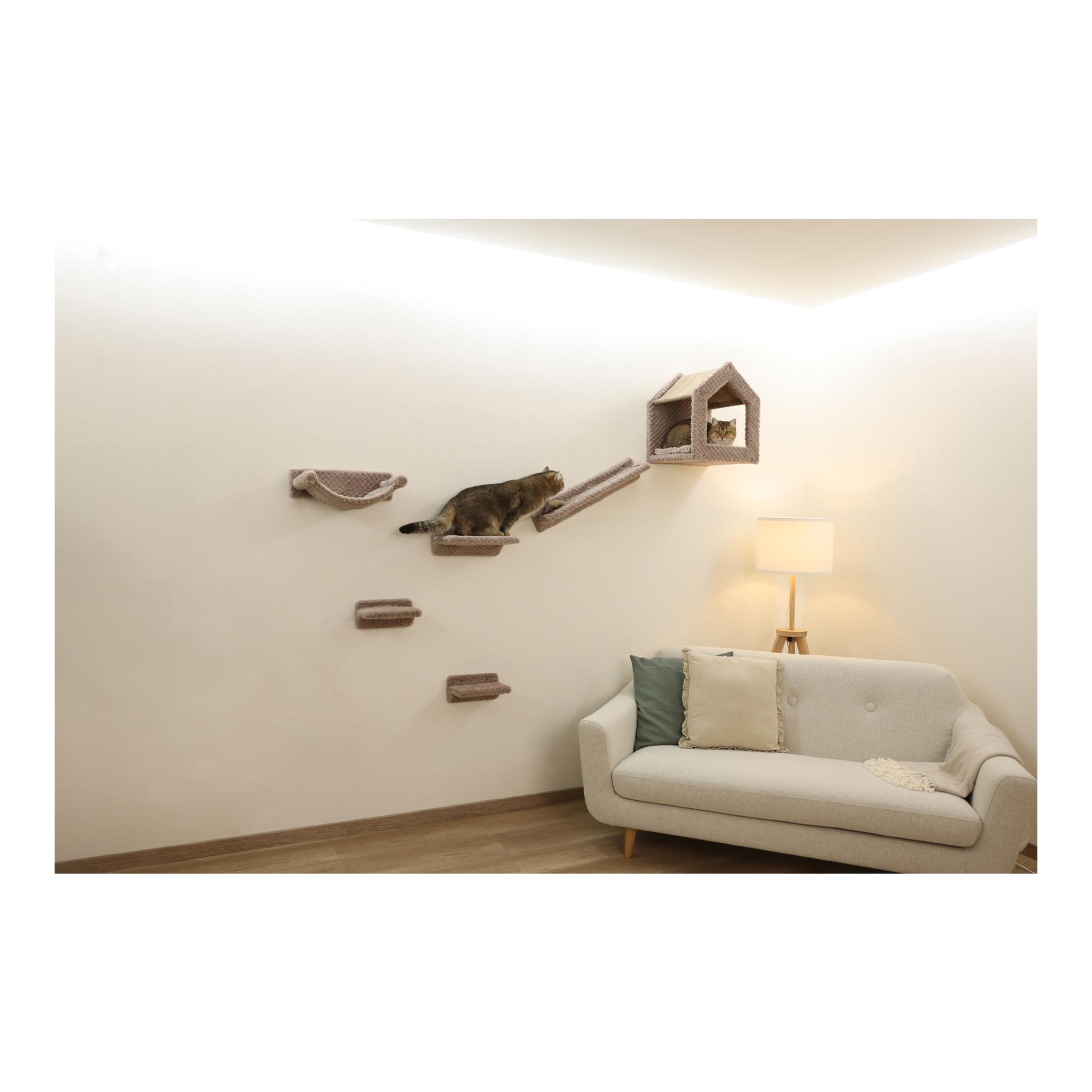 Kerbl Pet Kletterwand Monte Baldo für Katzen, 6-teilig